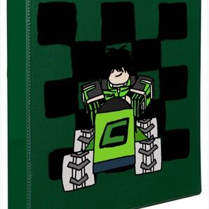 Roblox Dark Green Durable 3 Ring Binder